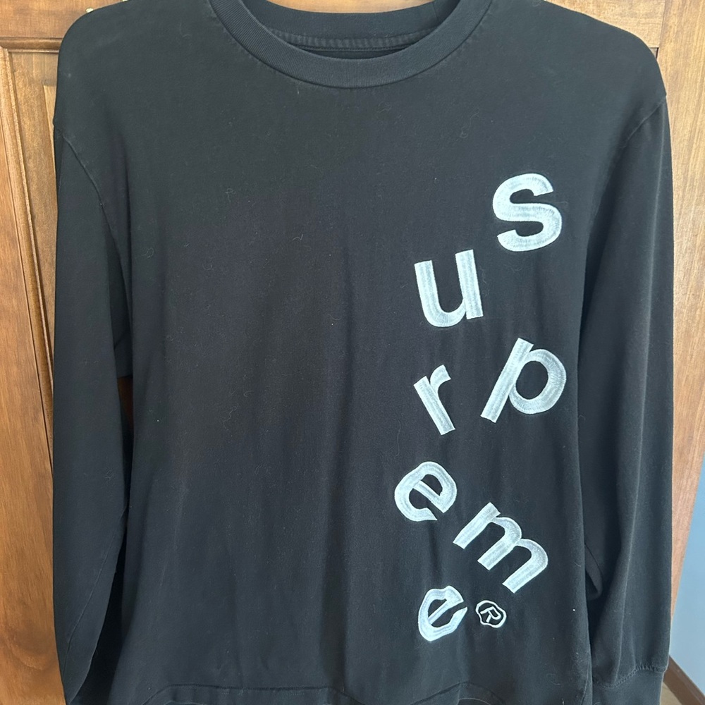 Supreme scatter logo long sleeve black